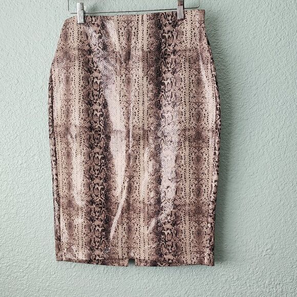 Express reptile print midi skirt - Picture 1 of 8